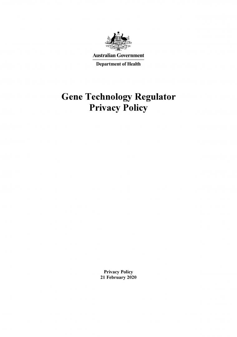 Gene Technology Regulator Totality Of Evidence