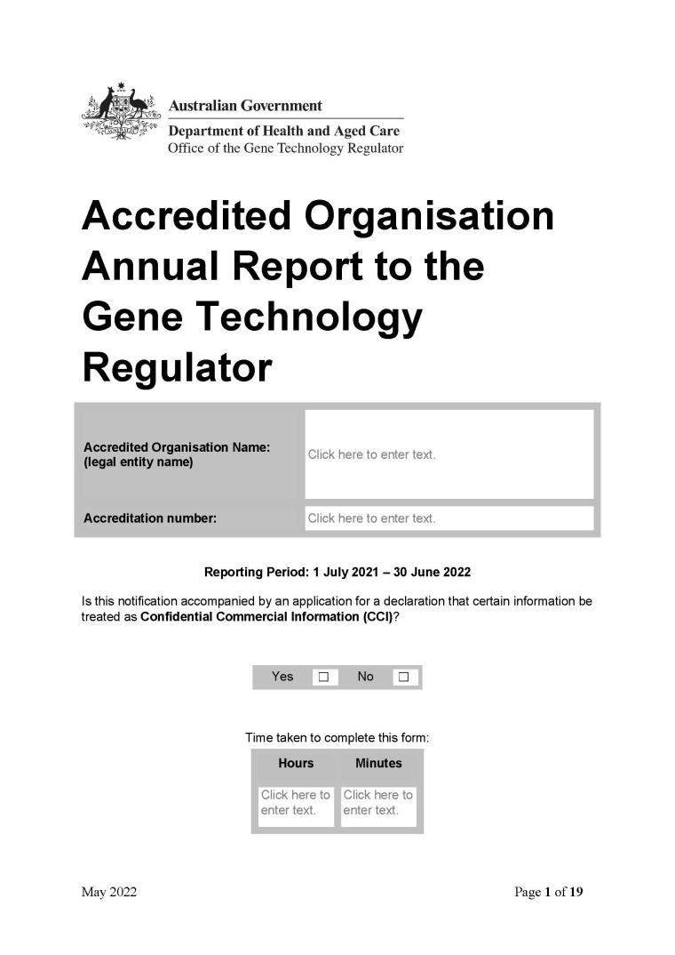 Gene Technology Regulator Totality Of Evidence