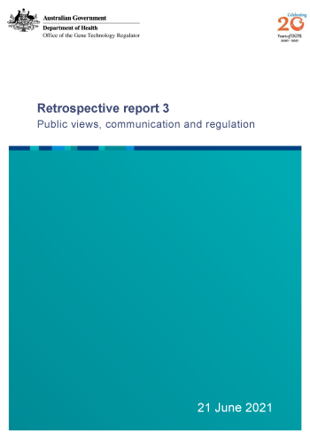 Cover of report